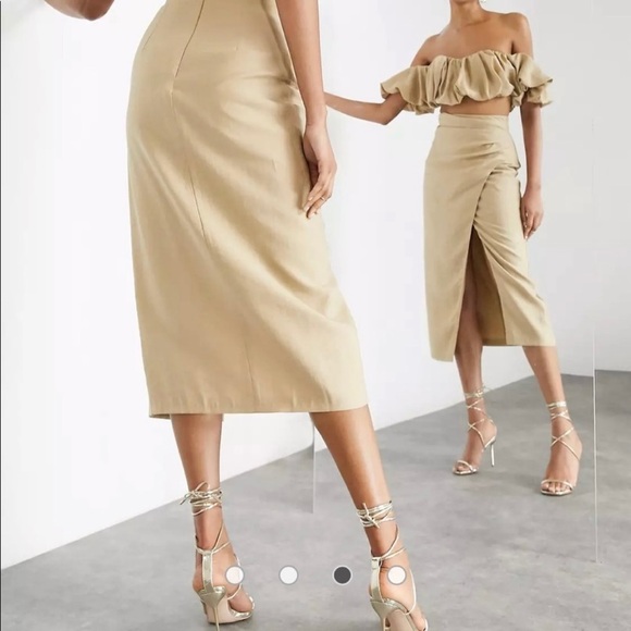 NWT Asos Edition Wrap Skirt - Picture 1 of 14